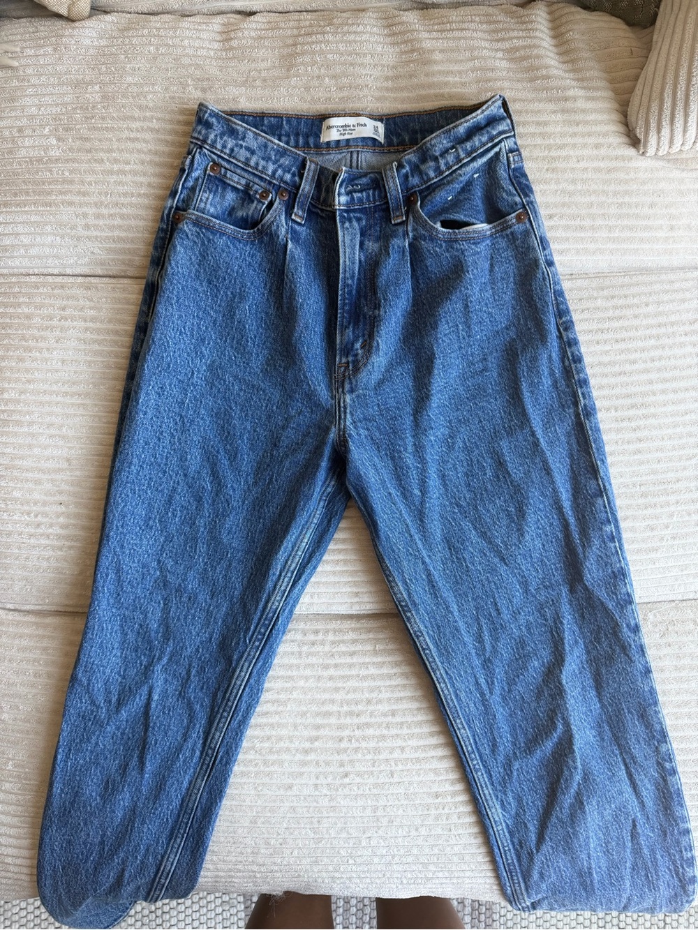 Abercrombie & Fitch Women's Straight Leg Jeans - Blue Denim